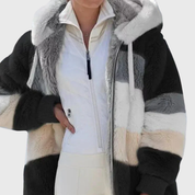 Rosemary Carter | Multicolour Faux Fur Hooded Puffer Jacket
