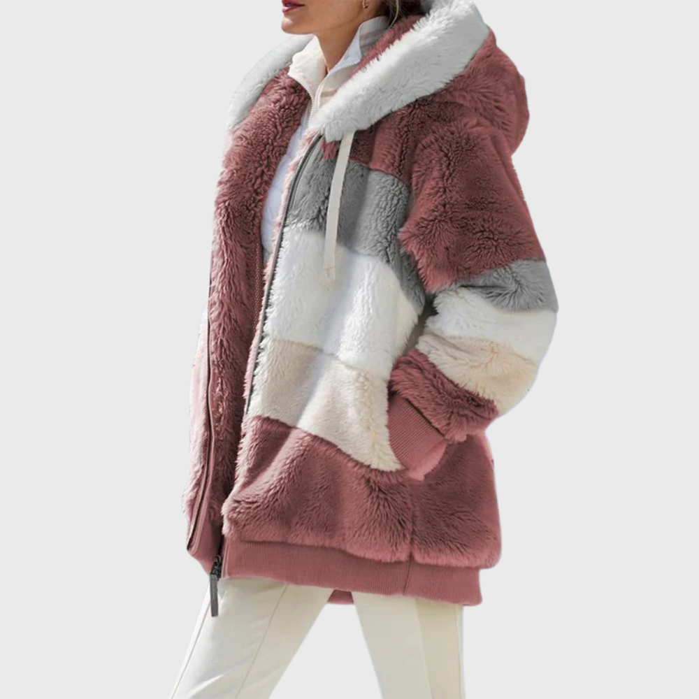 Rosemary Carter | Multicolour Faux Fur Hooded Puffer Jacket