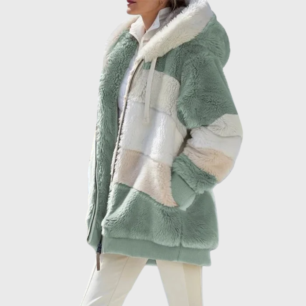 Rosemary Carter | Multicolour Faux Fur Hooded Puffer Jacket