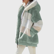 Rosemary Carter | Multicolour Faux Fur Hooded Puffer Jacket