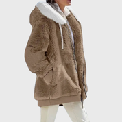 Rosemary Carter | Multicolour Faux Fur Hooded Puffer Jacket