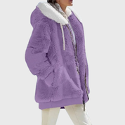 Rosemary Carter | Multicolour Faux Fur Hooded Puffer Jacket