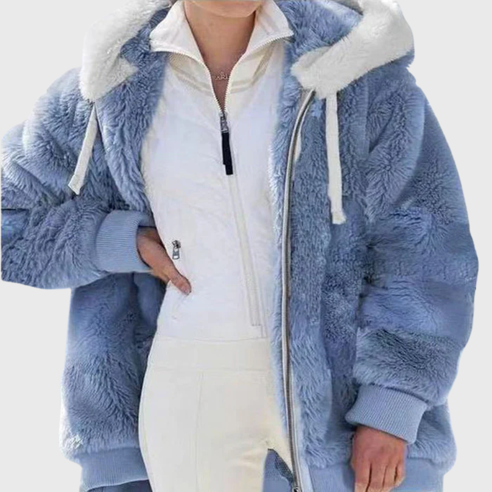 Rosemary Carter | Multicolour Faux Fur Hooded Puffer Jacket