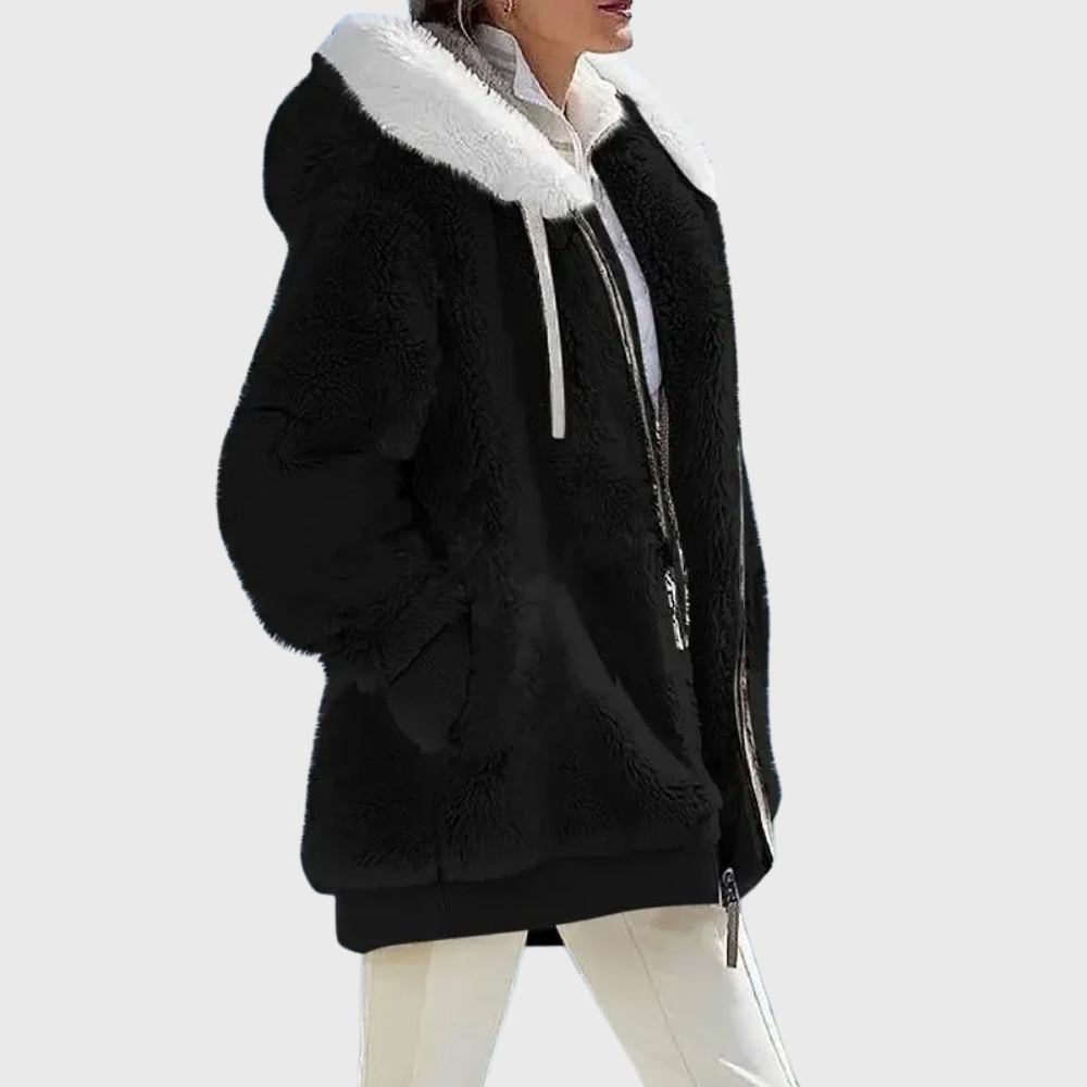 Rosemary Carter | Multicolour Faux Fur Hooded Puffer Jacket
