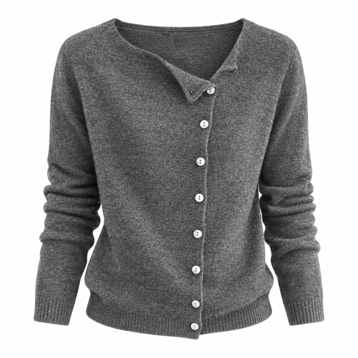 Poppy Hall | Asymmetric Button Cardigan For Women