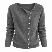 Poppy Hall | Asymmetric Button Cardigan For Women