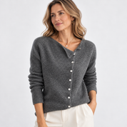 Poppy Hall | Asymmetric Button Cardigan For Women
