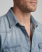 James Calloway | Classic Light Wash Denim Shirt for Men