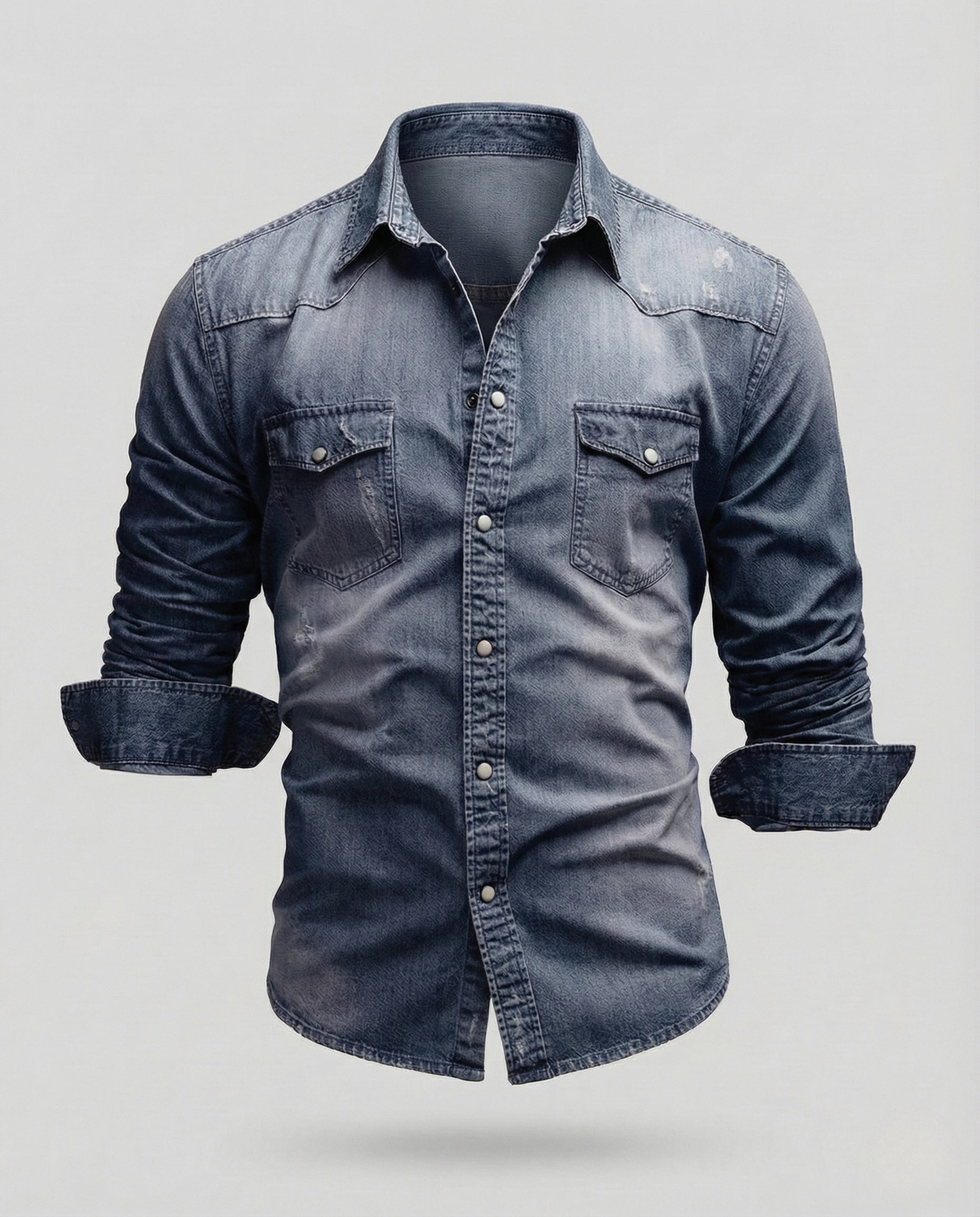 James Calloway | Classic Light Wash Denim Shirt for Men