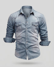 James Calloway | Classic Light Wash Denim Shirt for Men