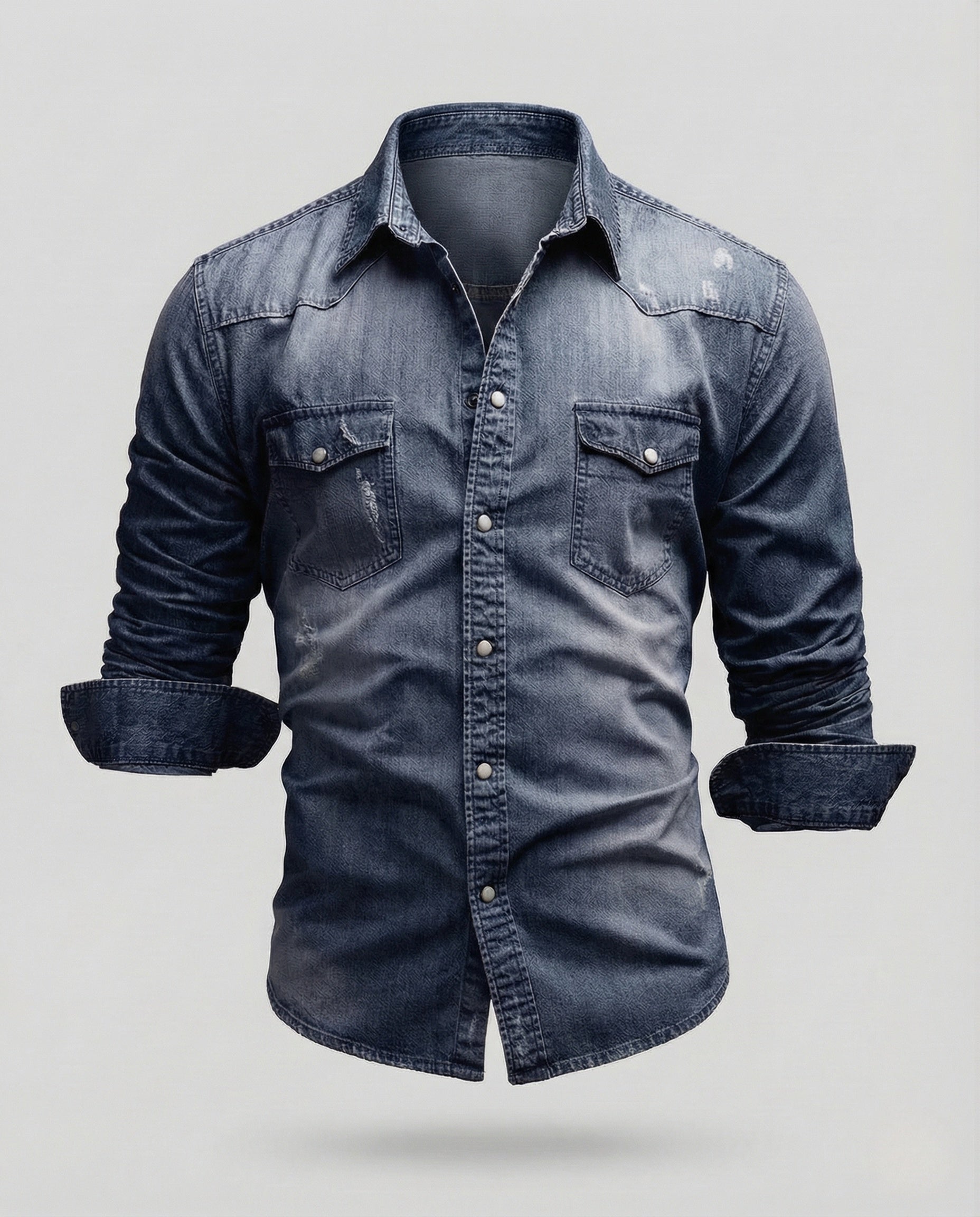 James Calloway | Classic Light Wash Denim Shirt for Men