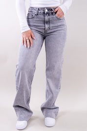 Priya Castellano | Women's Wide-Leg High-Rise Light Wash Jeans
