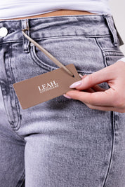 Priya Castellano | Women's Wide-Leg High-Rise Light Wash Jeans
