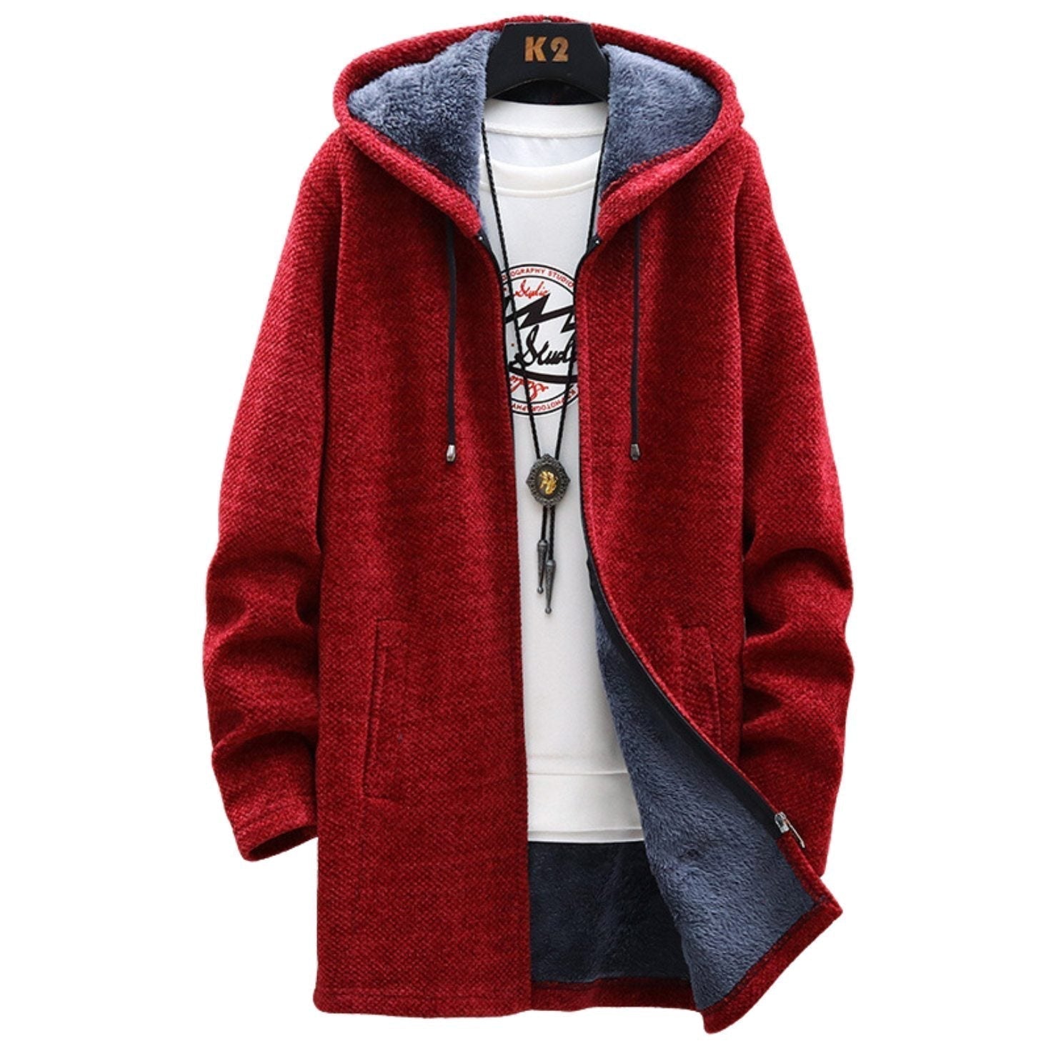 Imogen Fairclough | Sweat à capuche long avec capuche doublée en polaire