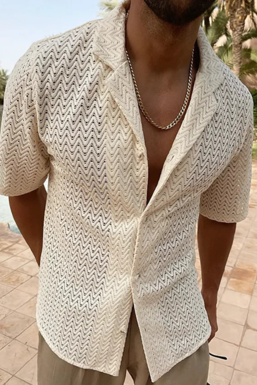 Raffaele Moreau | Knitted Resort Shirt For Men