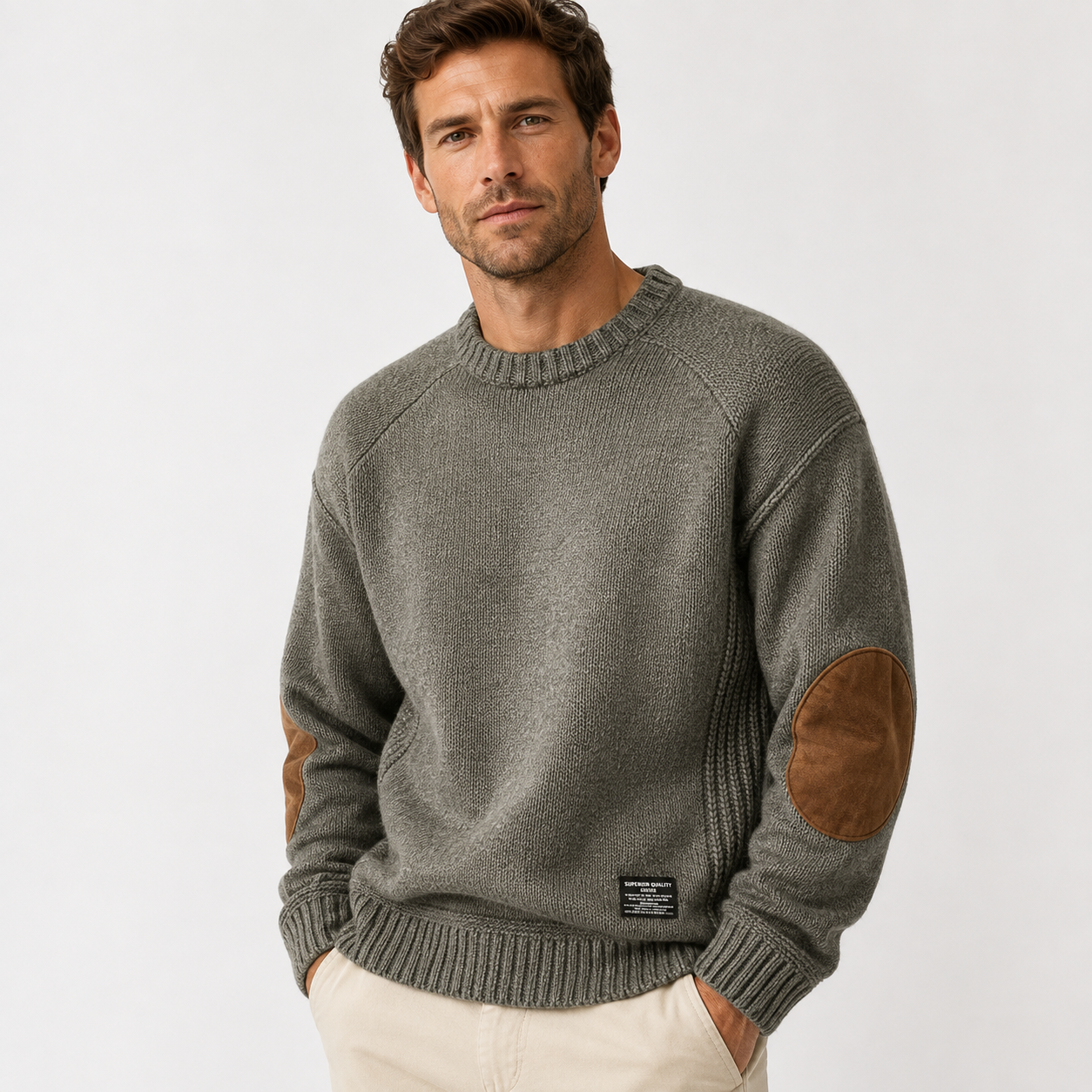 RupertHawkinsGreyCrewNeckKnitSweaterwithElbowPatches-model.png