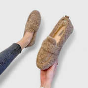 Nadia Fenshaw | Faux Shearling Loafer Slippers