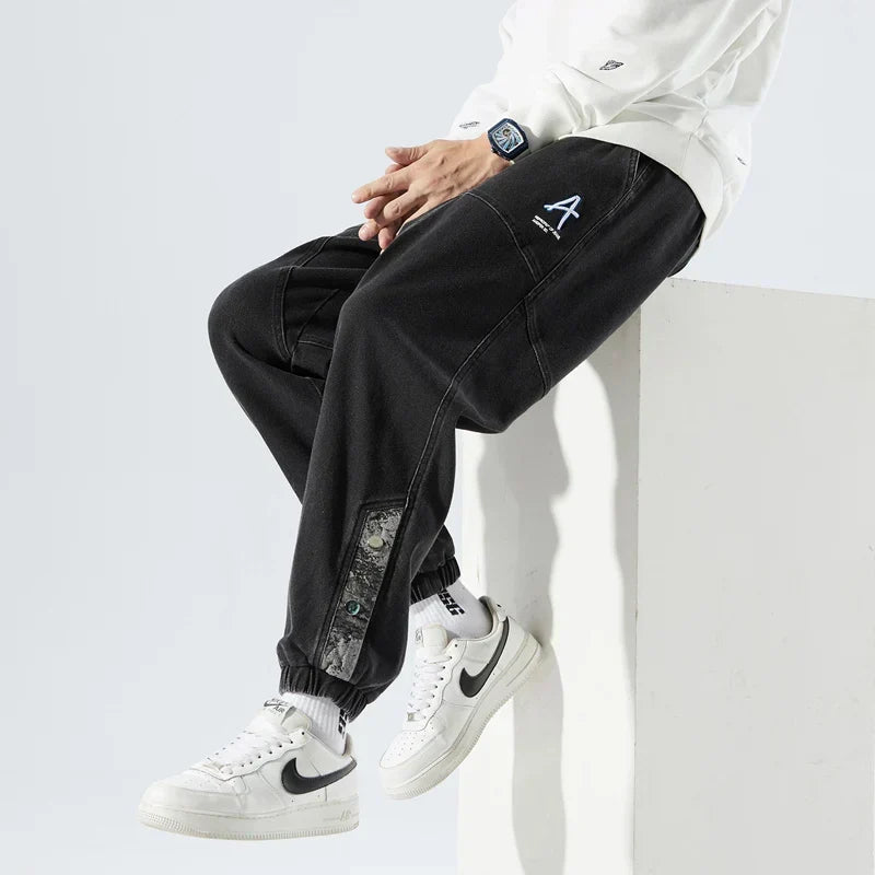 Callum Ashmore | Light Wash Denim Jogger Jeans for Men