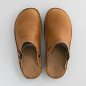 Graham Hall | Leather Slip-On Slippers For Men