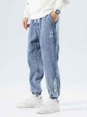 Callum Ashmore | Light Wash Denim Jogger Jeans for Men