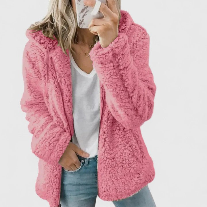 Ottoline Fairbanks | Teddy Faux Fur Hooded Jacket