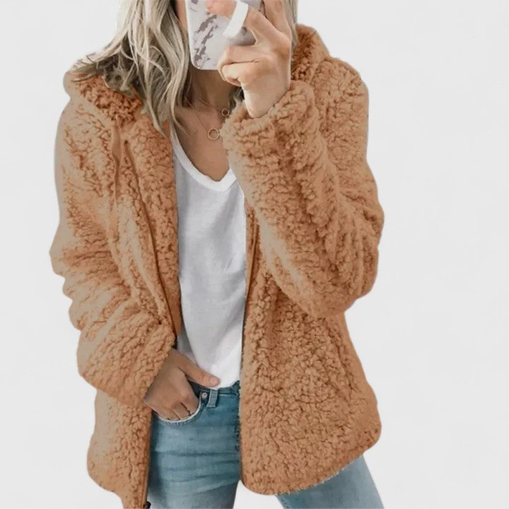 Ottoline Fairbanks | Teddy Faux Fur Hooded Jacket