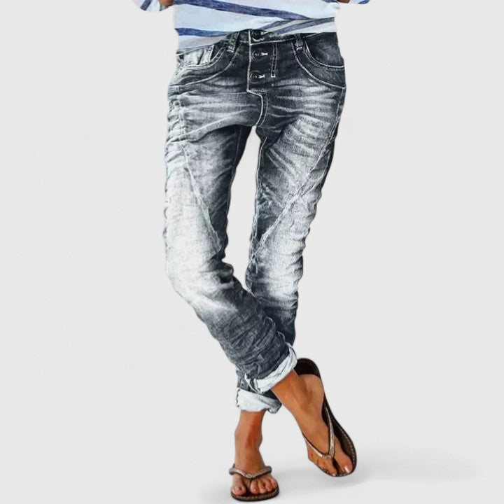 Jean skinny en denim délavé effet usé Bethan Ellery