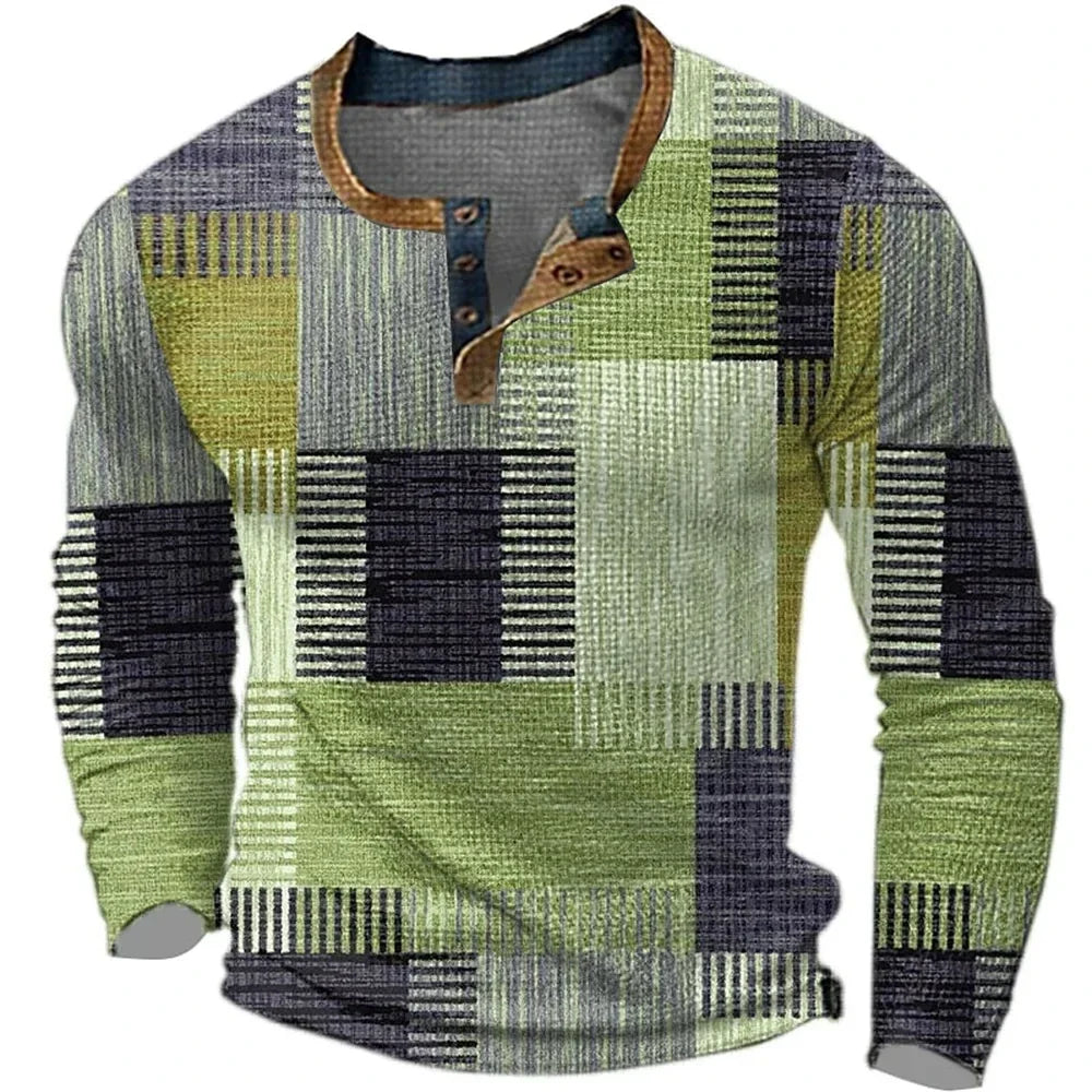 Harriet Woods | Haut Henley géométrique à empiècements color-block