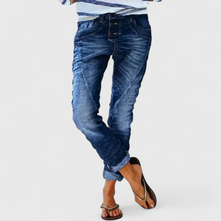 Jean skinny en denim délavé effet usé Bethan Ellery