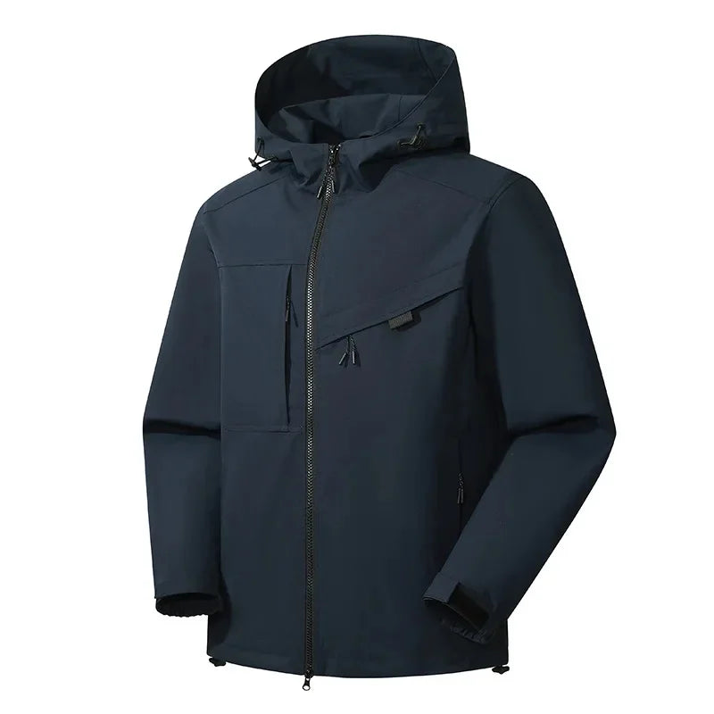 Scarlett Hughes | Waterproof Hooded Outdoor Jacket in Black