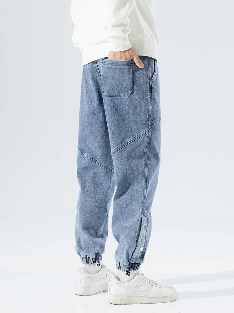 Callum Ashmore | Light Wash Denim Jogger Jeans for Men