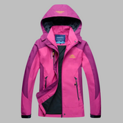Freya Sutton | Women's Waterproof Hooded Outdoor Jacket in Purple