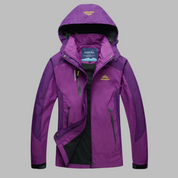Freya Sutton | Women's Waterproof Hooded Outdoor Jacket in Purple