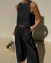 Bianca Shaw | Linen Two-Piece Set For Women