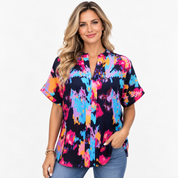 Saskia Bellingham | Paisley Print Blouse With Drop-Shoulder Sleeves