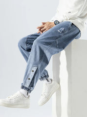 Callum Ashmore | Light Wash Denim Jogger Jeans for Men