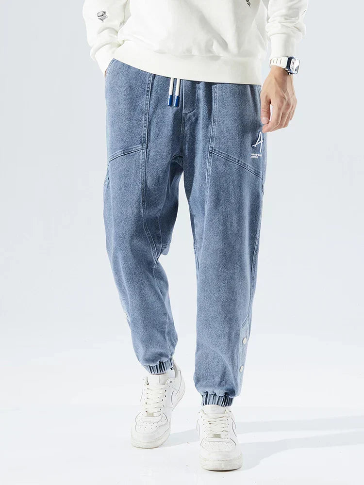 Callum Ashmore | Light Wash Denim Jogger Jeans for Men