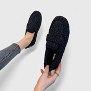 Nadia Fenshaw | Faux Shearling Loafer Slippers