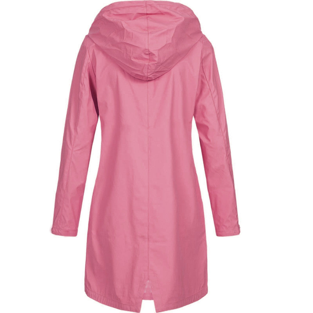 Harriet Woods | Veste de pluie imperméable à capuche noire