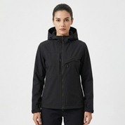 Scarlett Hughes | Waterproof Hooded Outdoor Jacket in Black