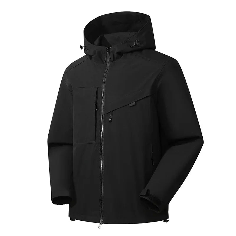 Scarlett Hughes | Waterproof Hooded Outdoor Jacket in Black