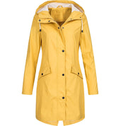 Harriet Woods | Veste de pluie imperméable à capuche noire