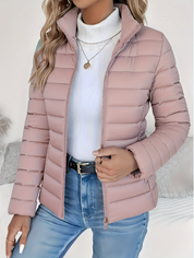 Harriet Woods | Sage Green Lightweight Quilted Puffer Jacket
