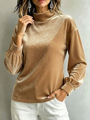 Orla Fitzgerald | Velvet High Neck Blouse