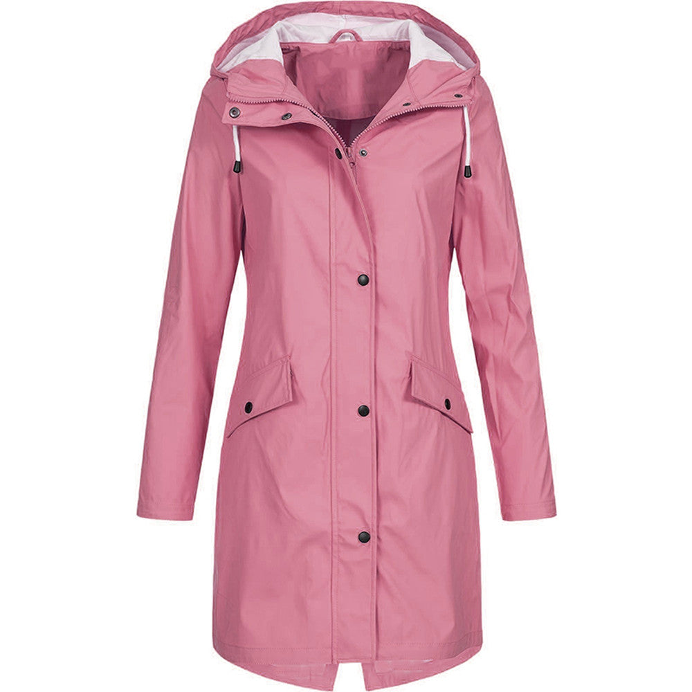 Harriet Woods | Veste de pluie imperméable à capuche noire
