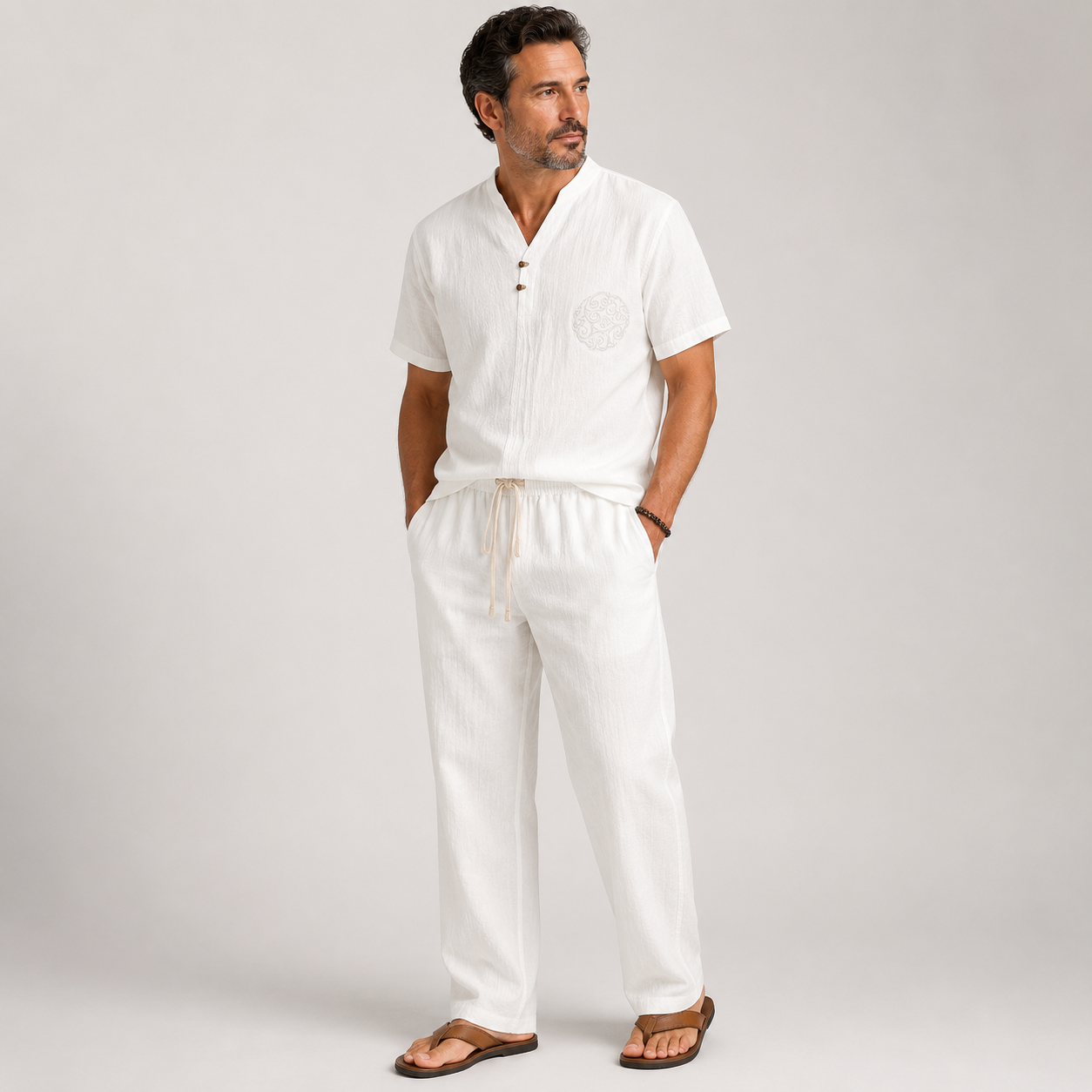Sebastian Laurent | Ensemble détente en lin pour homme