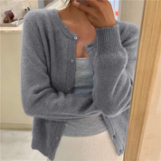 Clara Whitmore | Ensemble cardigan en maille douce pour femme