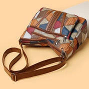 Cressida Ashby | Sac bandoulière hobo en cuir patchwork