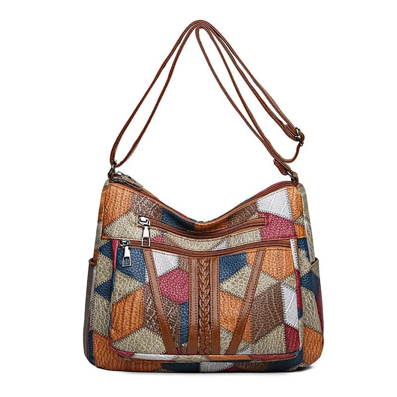 Cressida Ashby | Sac bandoulière hobo en cuir patchwork