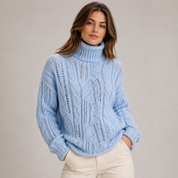 Tabitha Green | Cable Knit Turtleneck Sweater